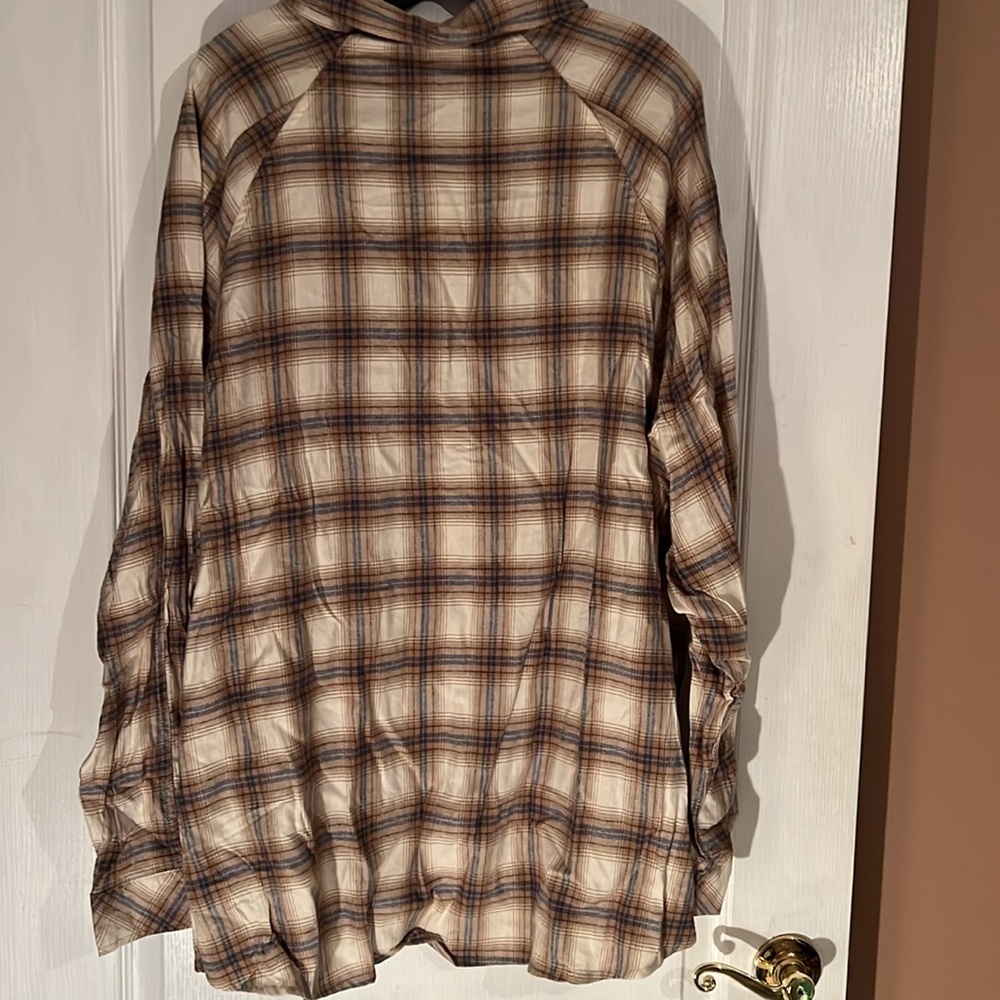 HEYSON Oversized Flannel Button Shirt/shacket - Picture 5 of 5